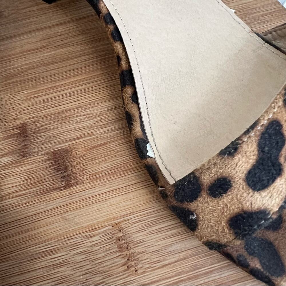 Bella Marie Jean-08 Leopard Print Heels Size 10 - Picture 8 of 12